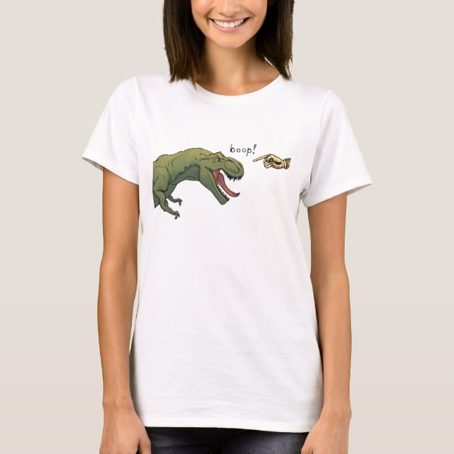 T-Rex Dinossaur Boop Camisa Tyrannosaurus (Frente)