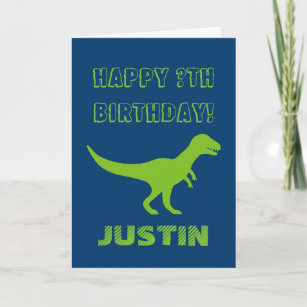 T rex dinossauro Cartão de saudação de aniversário