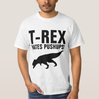 T-REX ODEIA FLEXÕES! Camiseta engraçada