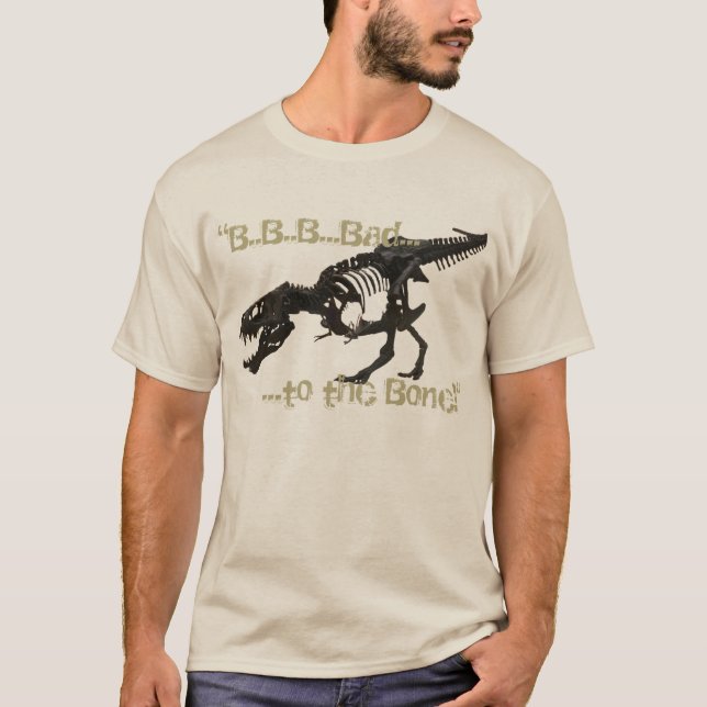 T-Rex Skellie, camiseta básica de homens (Frente)