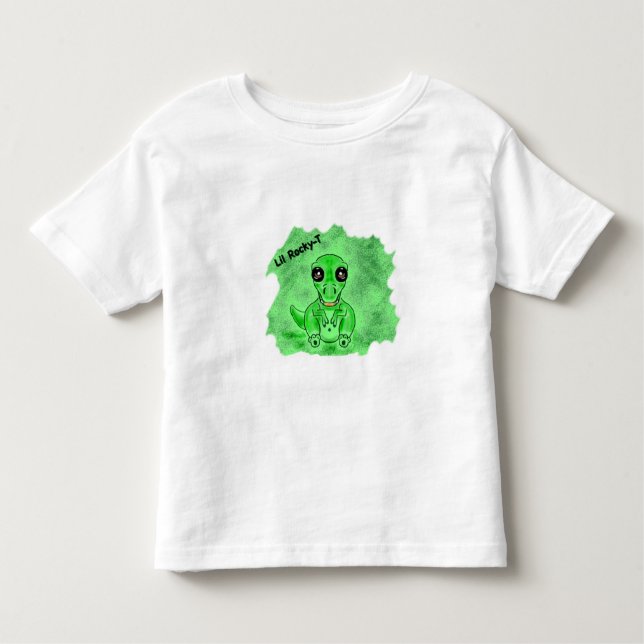t-rex t-shirt de dinossauros para rapazes 2T (Frente)