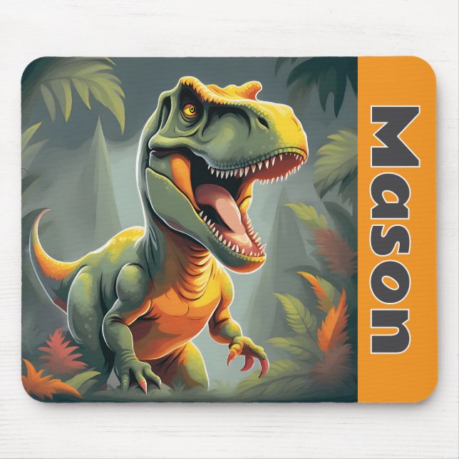 T-Rex Tyrannosaurus Rex Dinosaur Mousepad (Frente)