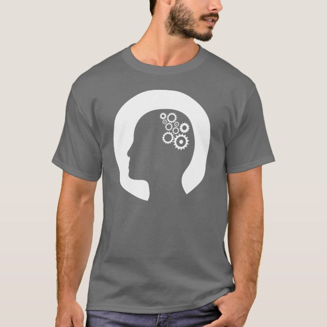 T- Rodas denteadas da camisa | que trabalham no (Frente)