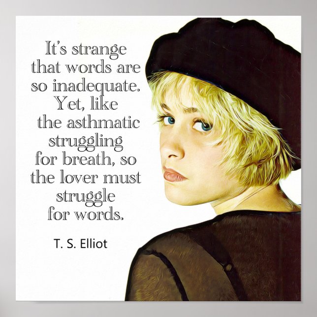 T.S. Eliot Cote 12 x 12 Poster (Frente)