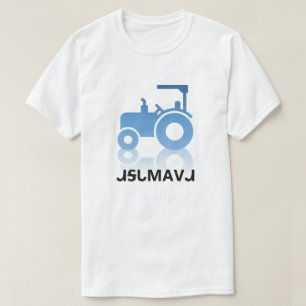 T-shirt ᏗᎦᏓᎷᎪᏙᏗ - trator em Cherokee