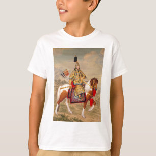 T-shirt 乾隆帝 do imperador do Qianlong de China na arm