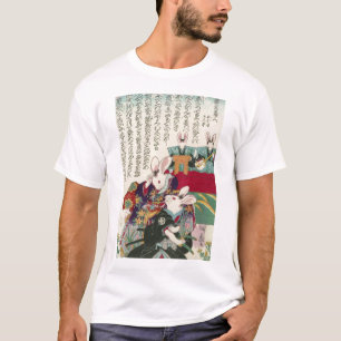 T-shirt 兎 の 舞 伎 役 者, 歌 Atores de Coelho, Yoshifuji, Ukiyo-