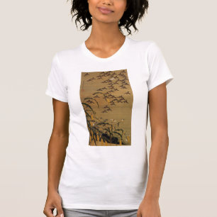 T-SHIRT 動 植 綵 絵(4)秋 塘 群 雀 図 伊, 藤 若, 冲