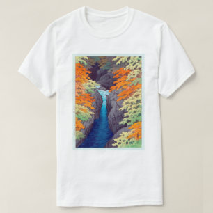 T-shirt 吾 妻 峡, Azuma Gorge, Hasui Kawase, Woodcut