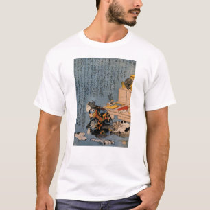 T-shirt 猫好きな絵師の自画像, pintor que gosta d