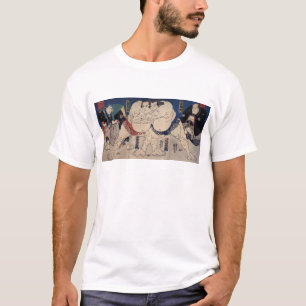 T-shirt 相 撲, 国 芳 Sumo Luta, Kuniyoshi, Ukiyo-e