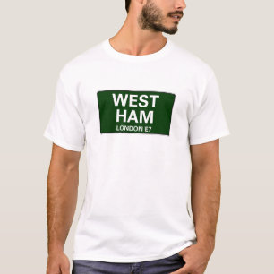 T-SHIRT 000 SINAIS DE RUA - LONDRES - WEST HAM E13