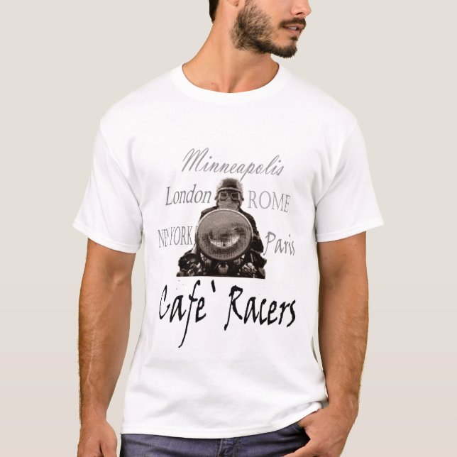 T-shirt 005 pilotos do ` do café (Frente)