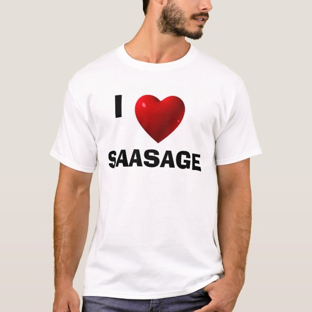T-shirt 04_HeartBase, I, SAASAGE (Frente)