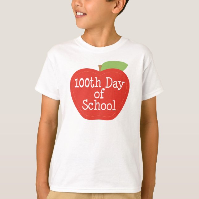 T-shirt 100º Dia da Apple Escolar (Frente)