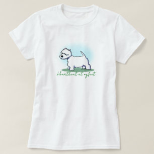 T-Shirt 100% Algodão Westie Terrier