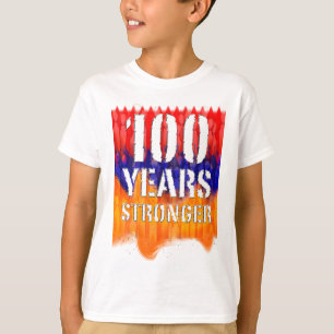 T-shirt 100 anos de camisola arménia mais forte da
