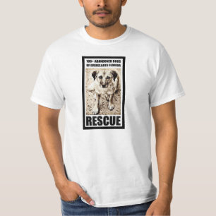 T-shirt 100+ Cães abandonados do salvamento de Florida do