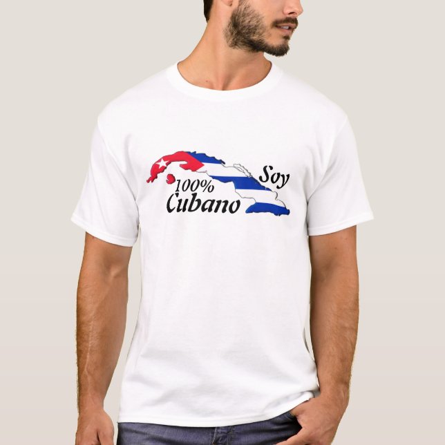 T-shirt 100% de Cubano (Frente)