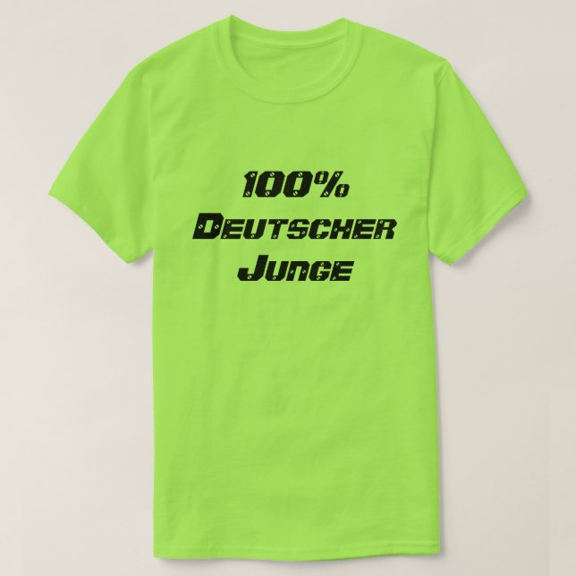 T-shirt 100% Deutscher Junge 100percen garoto alemão (Frente do Design)