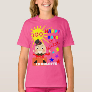 T-shirt 100 Dias De Diversão Escolar Humpty Personalizado