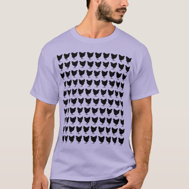 T-shirt 100 Galinhas - Pretas (Frente)