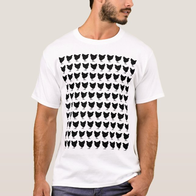 T-shirt 100 Galinhas - Preto (Frente)