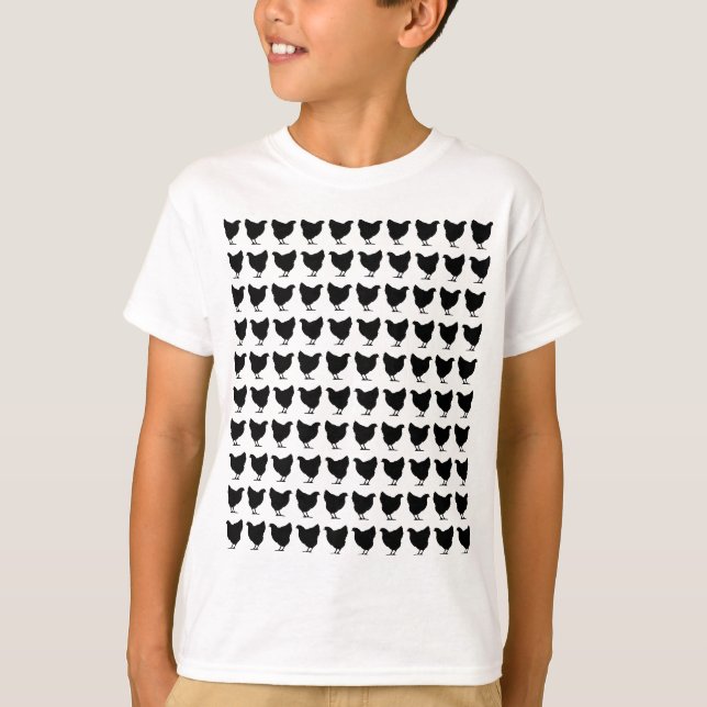 T-shirt 100 Galinhas - Preto (Frente)