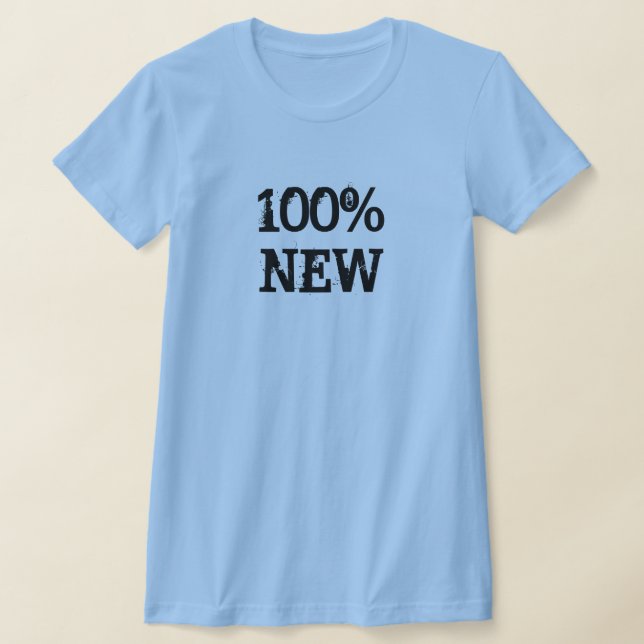 T-shirt 100% Novo Azul Claro (Postura )