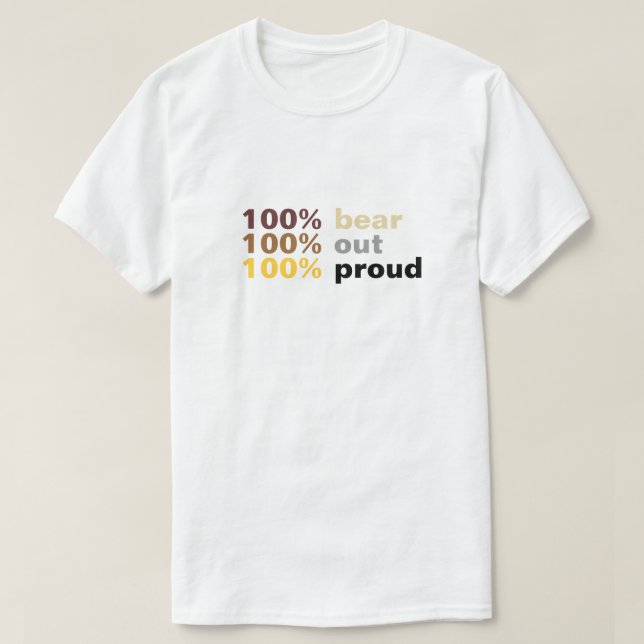 T-shirt 100% Urso (Frente do Design)