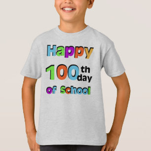 T-shirt 100th dia feliz da escola