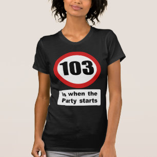 T-shirt 103 são quando o partido começa