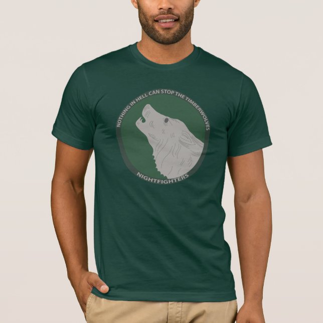 T-shirt 104th Inf. Div. Nighfighters Timberwolves (Frente)