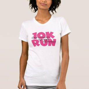 T-shirt 10.000 Esportes Rosa Em Execução