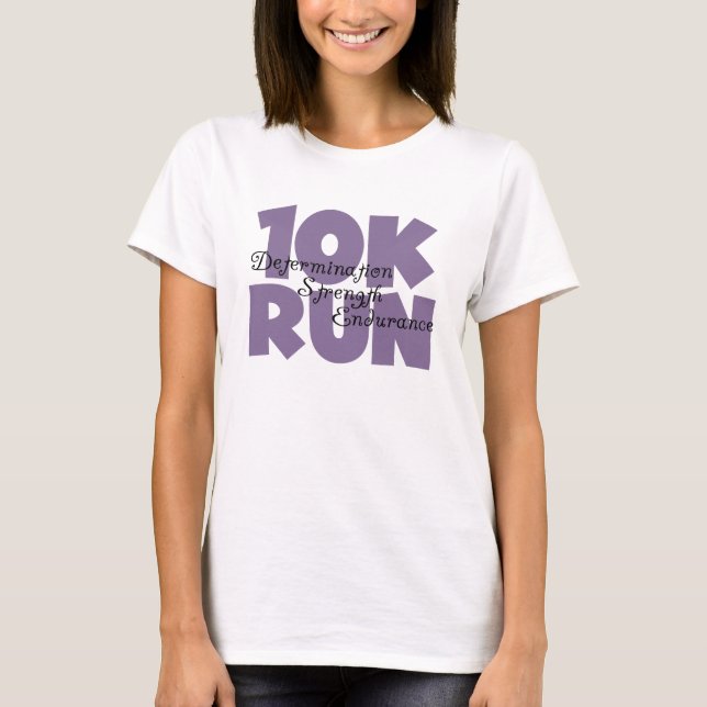 T-shirt 10.000 executar roxo (Frente)