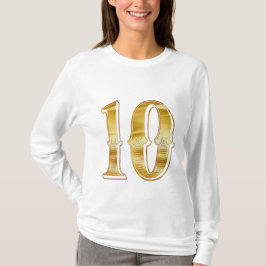 t-shirt 10 impressa