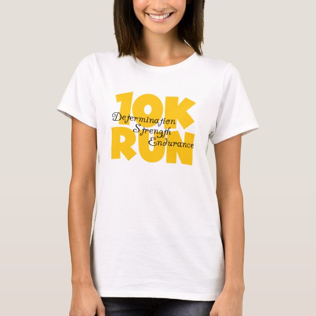 T-shirt 10K Executar Amarelo (Frente)