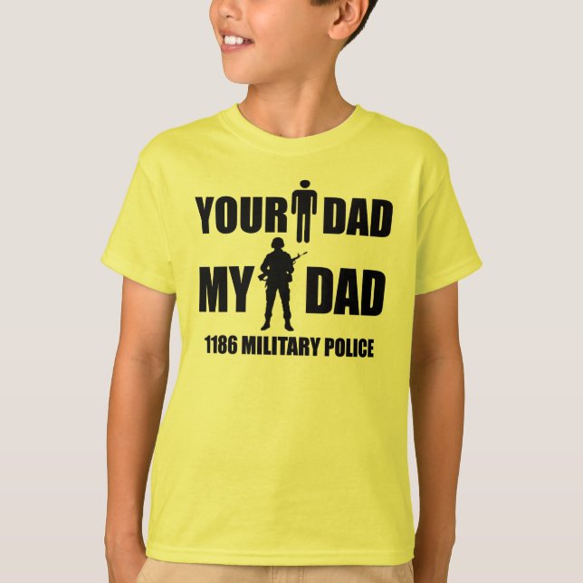 T-shirt 1186 polícias militares - seu pai - meu pai (Frente)