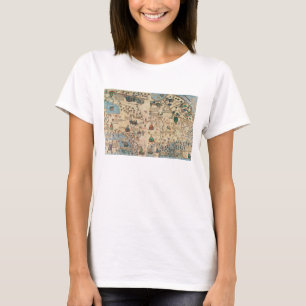 T-shirt 131-0058260/1 atlas Catalan: Detalhe de Ásia, por