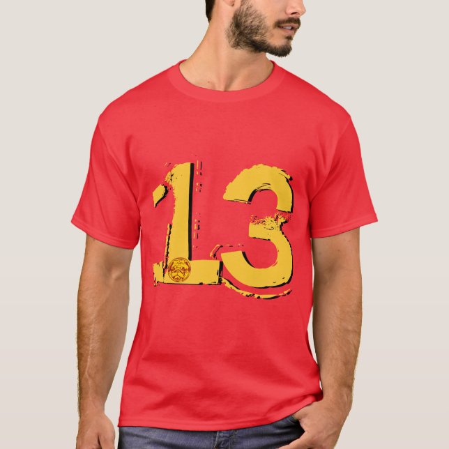 T-shirt 13 afortunados (Frente)