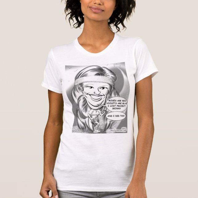 T-shirt 13a da caricatura da pena (Frente)