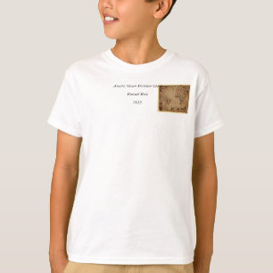 T-shirt 1633 Atantic Ocean Portolan Chart - Pascarbonet Ro