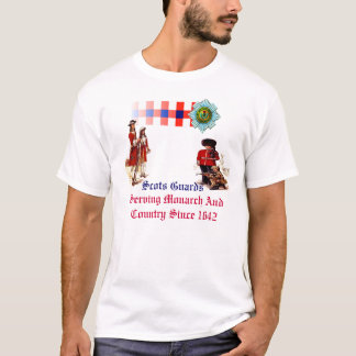 T-shirt 1642 escocês das guardas