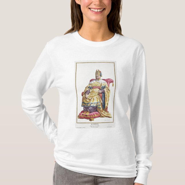 T-shirt 1662-1722) imperadores Manchu de Kang Tsi (de (Frente)