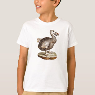 T-shirt 1700s retros dos pássaros dos Dodos do pássaro d