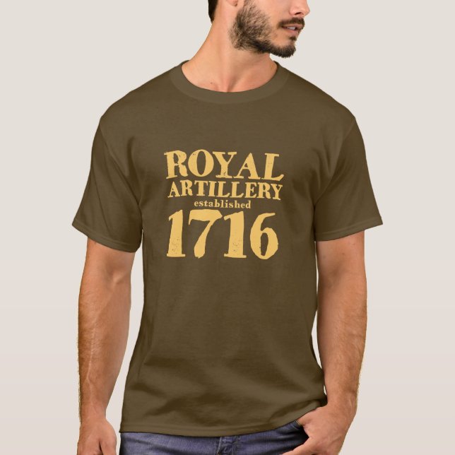 T-shirt 1716 real da artilharia (Frente)