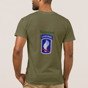 T-shirt 173.º Patch de Soldados da Brigada Aérea ABN BDE