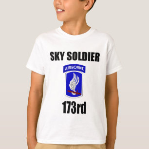 T-shirt 173rd Brigada transportada por via aérea