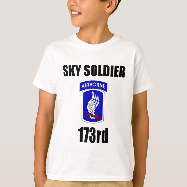T-shirt 173rd Brigada transportada por via aérea (Frente)
