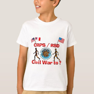T-shirt 1861 a? Bandeiras da guerra de CRPS RSDCivil